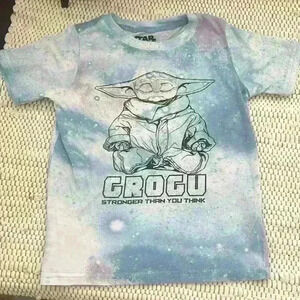 Star Wars Yoda Kids Unisex 7 Tie Dye Short Sleeve Tshirt